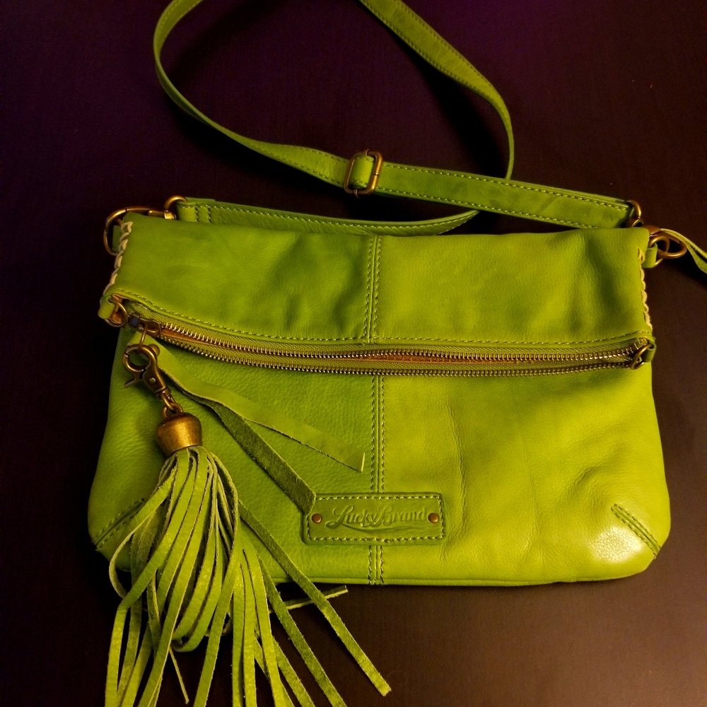 Lucky Brand Kelly Green Crossbody Purse